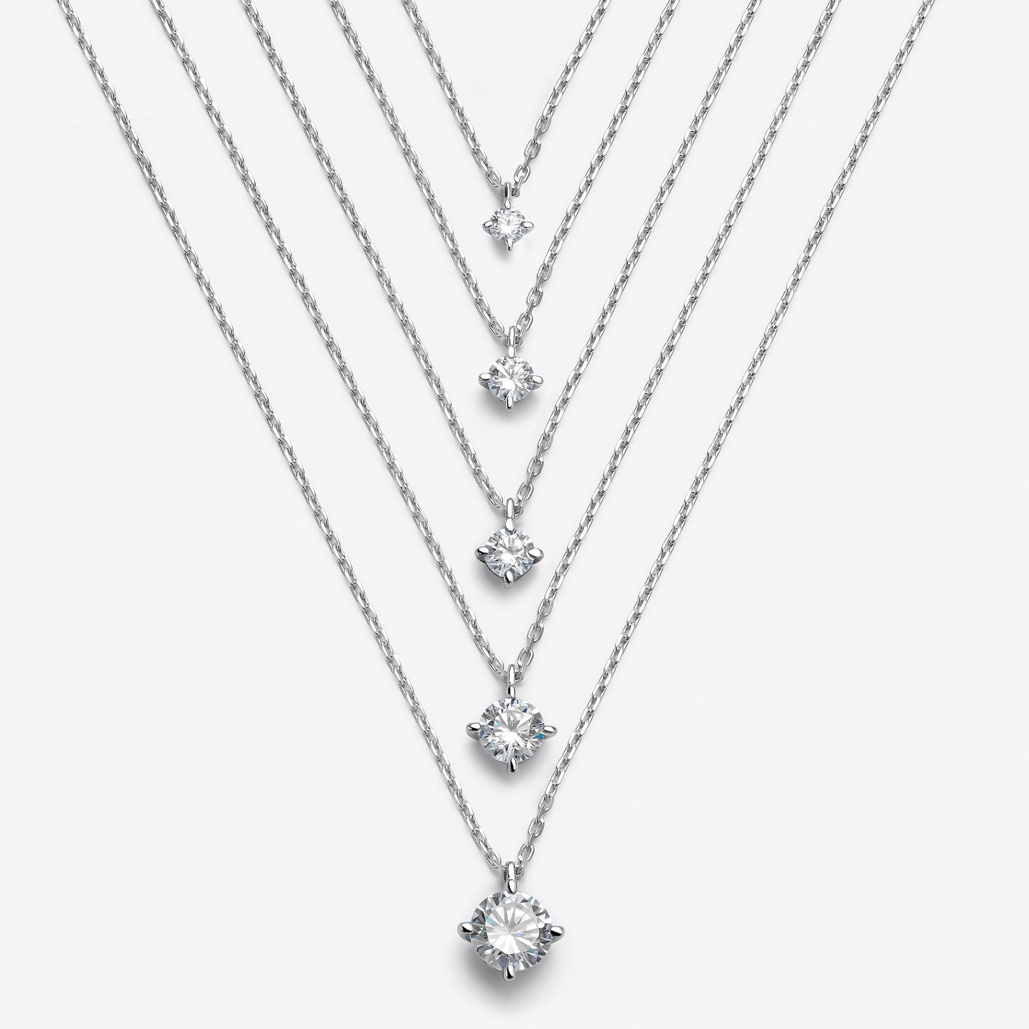 COLLAR ORO BLANCO 18K Y DIAMANTE 0,25 CTS