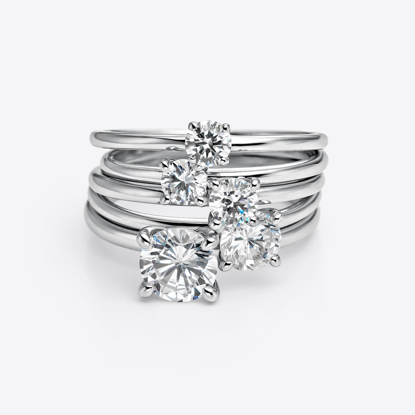 ANILLO SOLITARIO ORO BLANCO 18K Y DIAMANTE 1 CTS