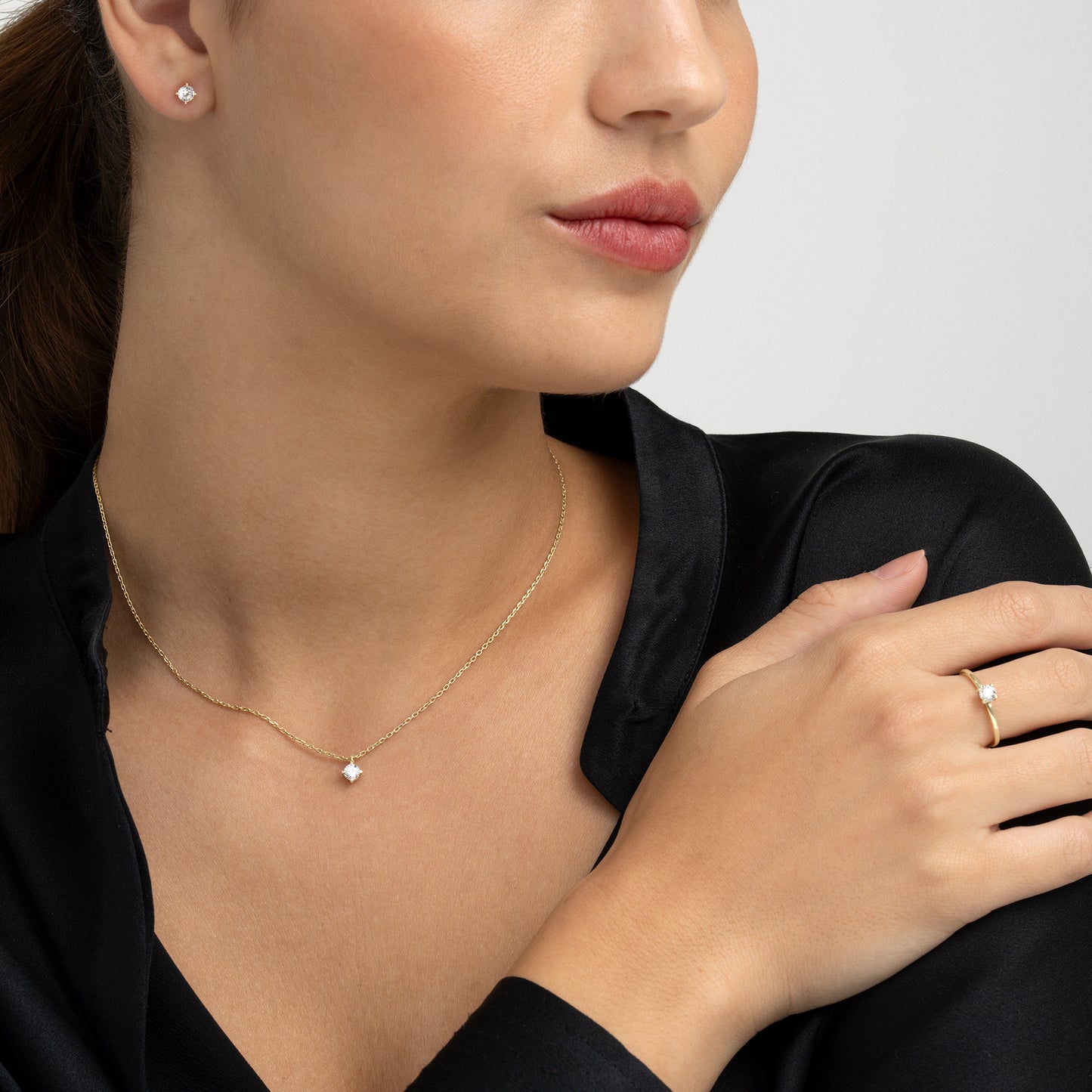 ANILLO SOLITARIO ORO AMARILLO 18K Y DIAMANTE 0,25 CTS