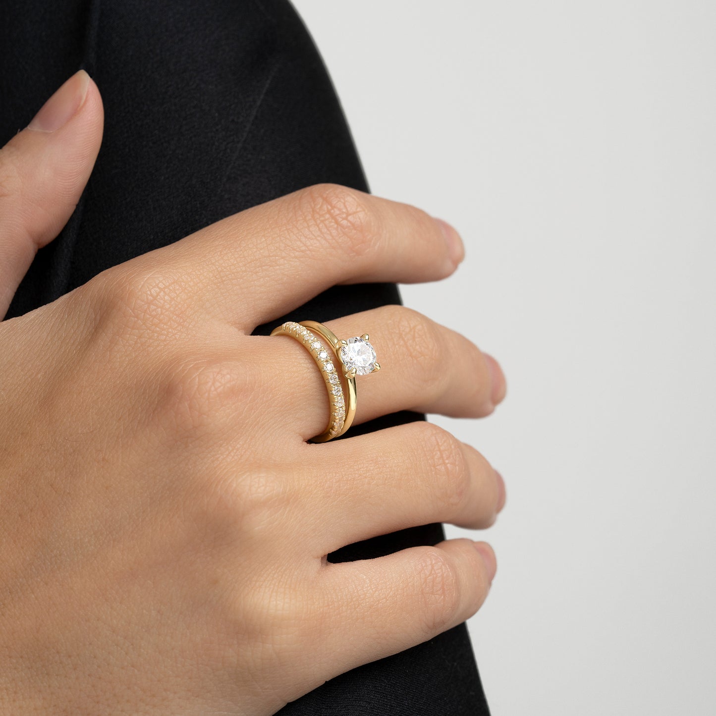 ANILLO SOLITARIO ORO AMARILLO 18K Y DIAMANTE 1 CTS