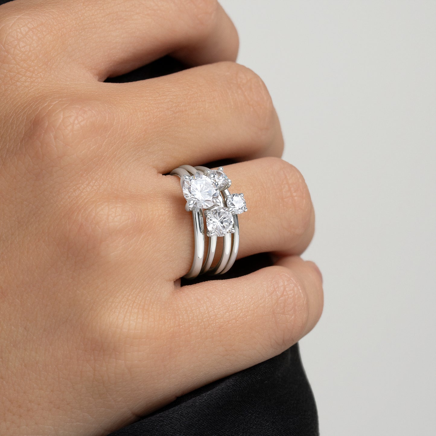 ANILLO SOLITARIO ORO BLANCO 18K Y DIAMANTE 1 CTS