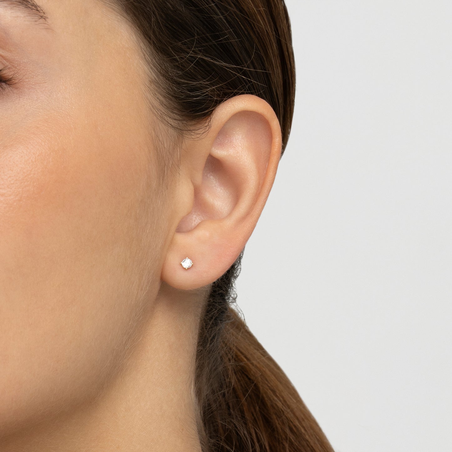 PENDIENTES ORO AMARILLO 18K Y DIAMANTES 0,10 CTS