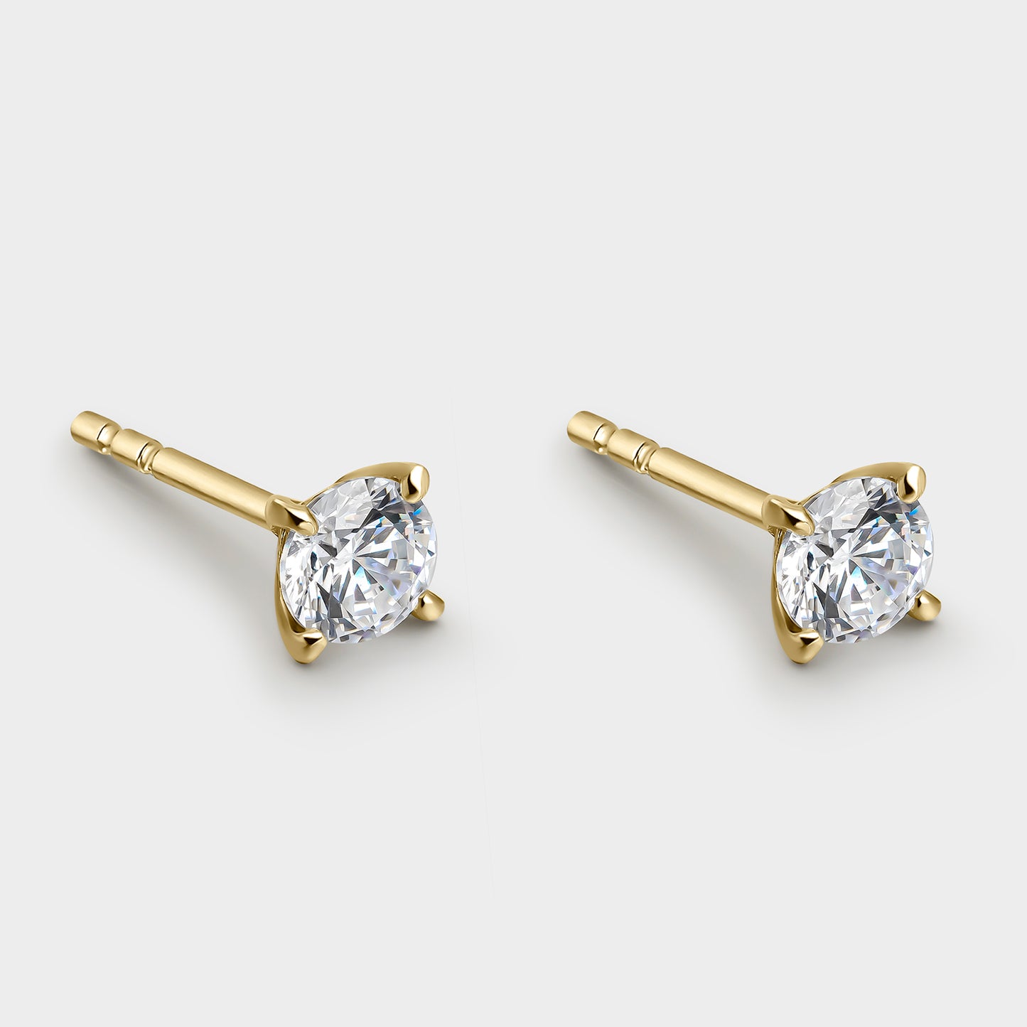PENDIENTES ORO AMARILLO 18K Y DIAMANTES 0,25 CTS