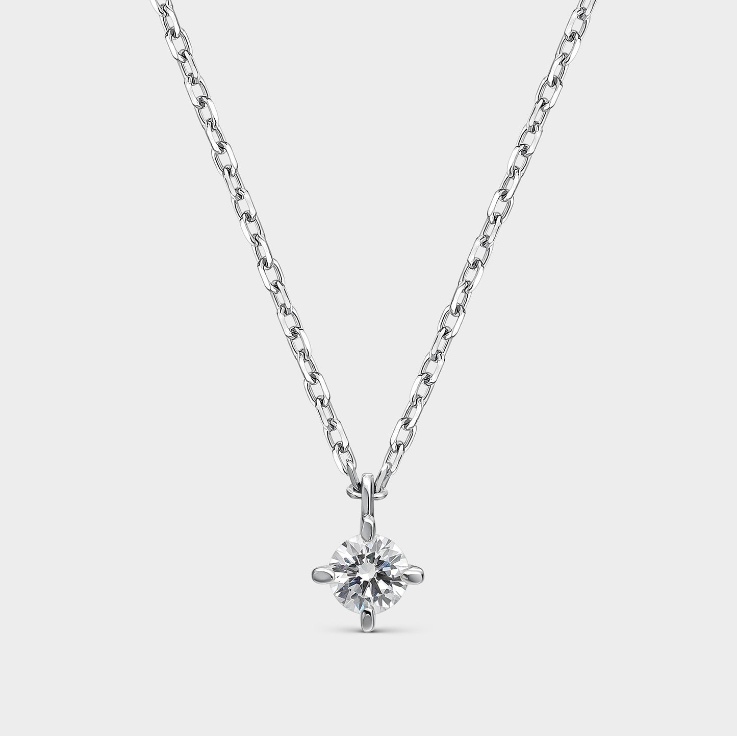 COLLAR ORO BLANCO 18K Y DIAMANTE 0,20 CTS