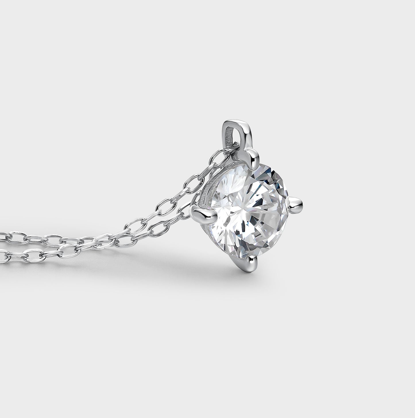 COLLAR ORO BLANCO 18K Y DIAMANTE 1 CTS