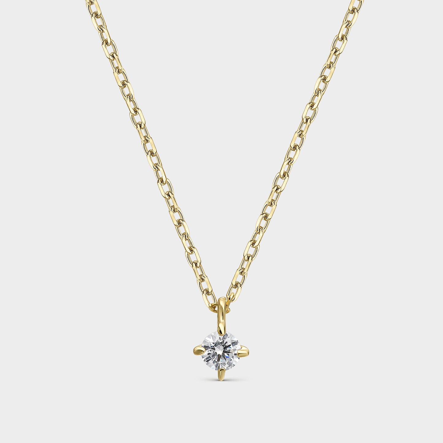 COLLAR ORO AMARILLO 18K Y DIAMANTE 0,10 CTS