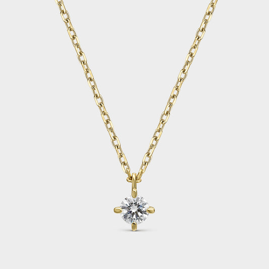 COLLAR ORO AMARILLO 18K Y DIAMANTE 0,20 CTS