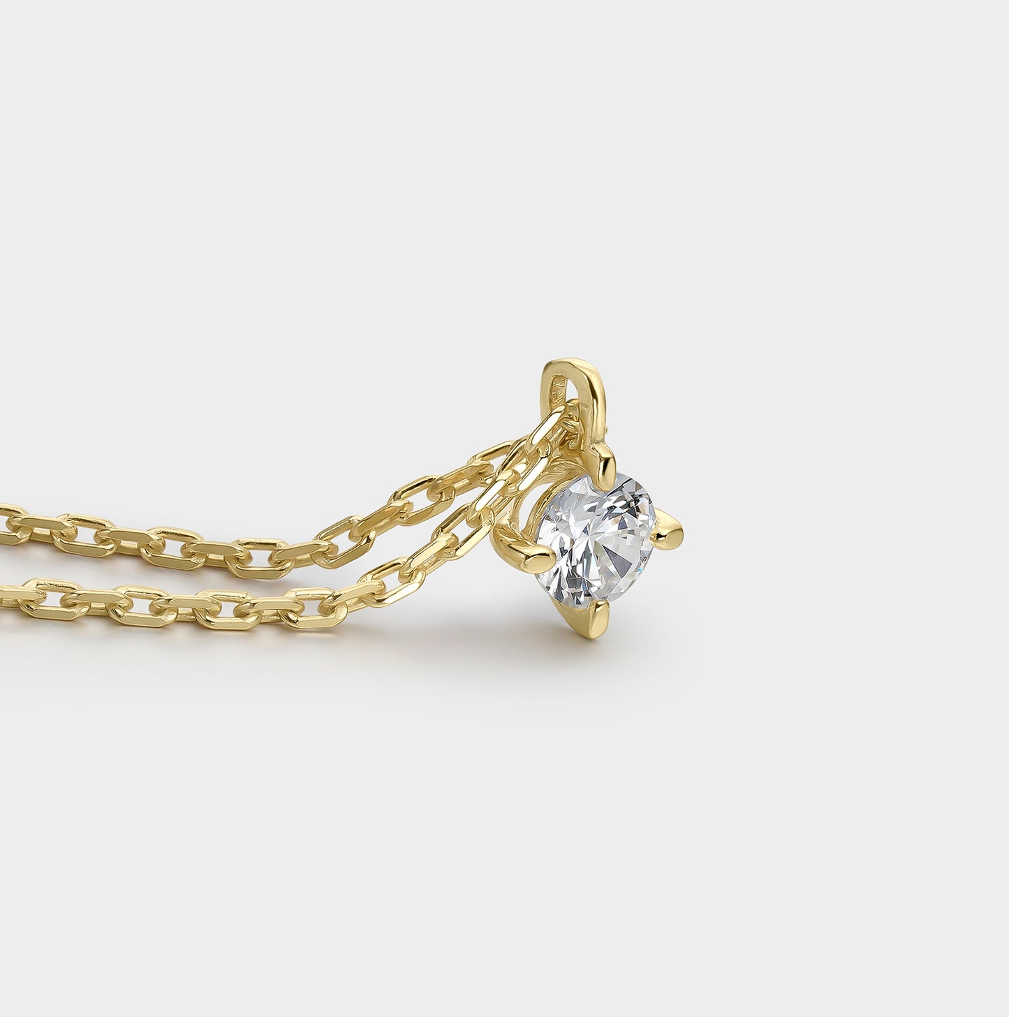 COLLAR ORO AMARILLO 18K Y DIAMANTE 0,20 CTS