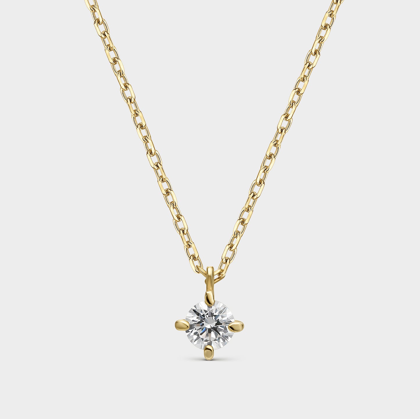 COLLAR ORO AMARILLO 18K Y DIAMANTE 0,25 CTS