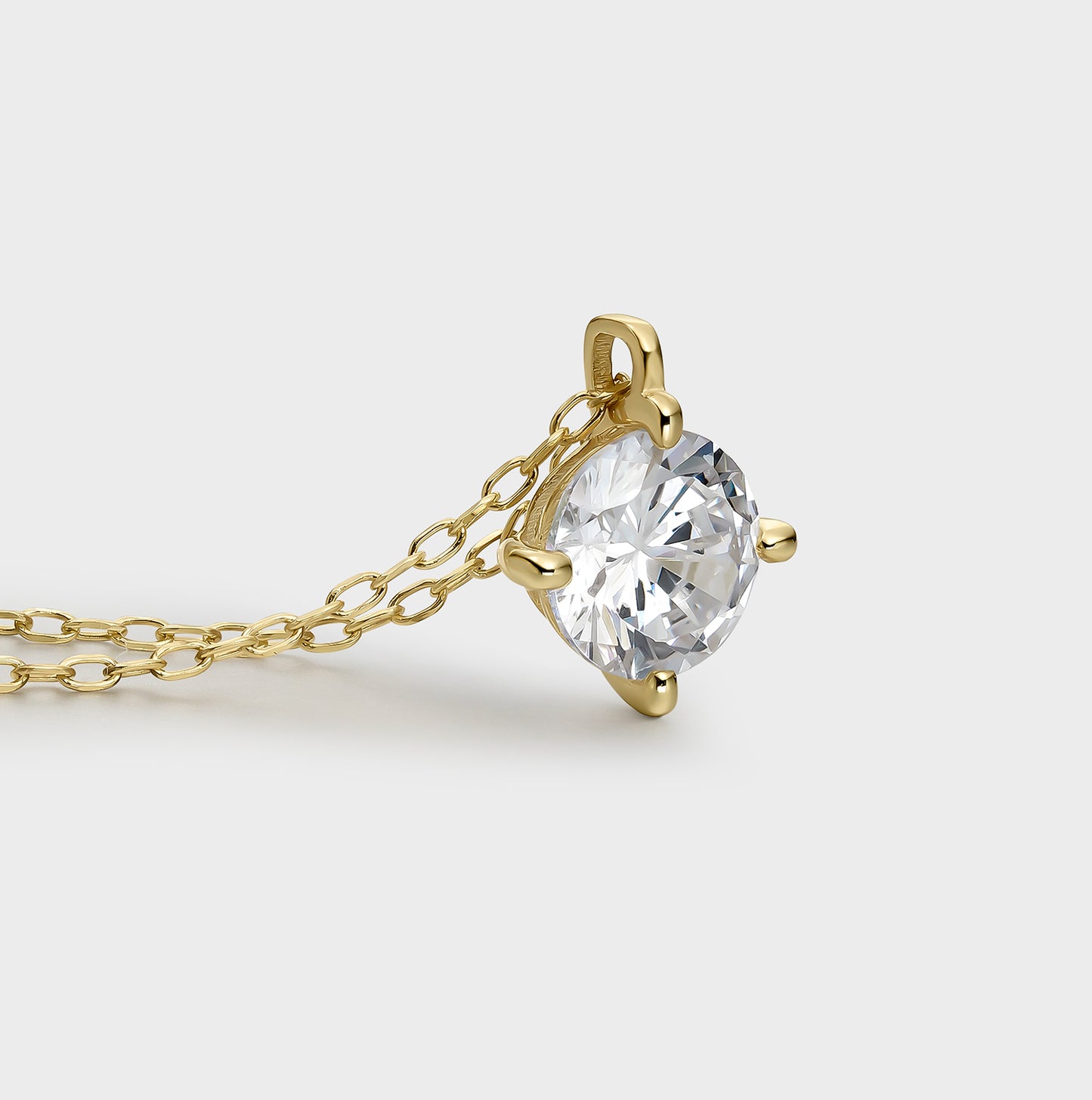 COLLAR ORO AMARILLO 18K Y DIAMANTE 1 CTS