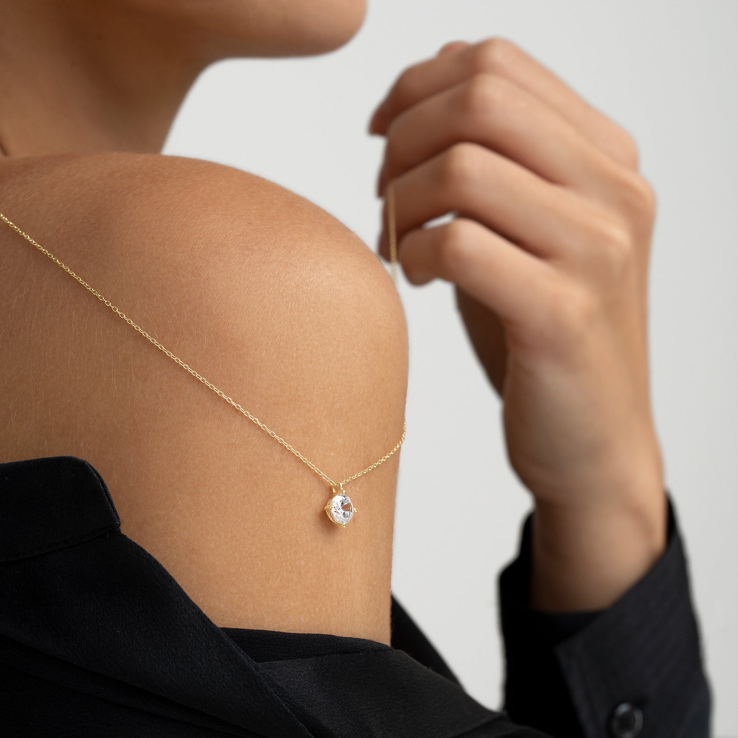 COLLAR ORO AMARILLO 18K Y DIAMANTE 1 CTS